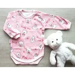 Amálka Kojenecké body růžoví medvídci - Růžové Velikost: 80