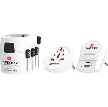 Mobilní telefon Skross PRO+ USB AC30PD, univerzální, uzemněný, USB A+C 30W PD PA41PD30