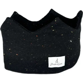 Čelenka Mimilove Čelenka korunka - tečky Barva: Černá, Velikost: 0-6
