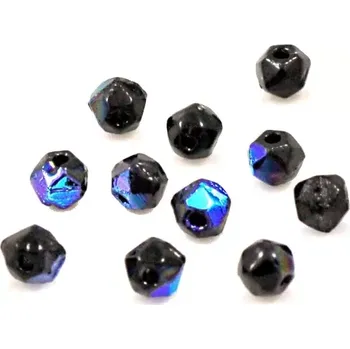 Korálek Korálky broušené AB černé – 50 ks