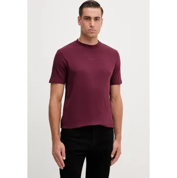 Pánské tričko Bavlněné tričko Karl Lagerfeld 554235.755051 burgundské 93X, vel. S