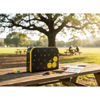 Školní kufřík Oxybag Kufřík kufr lamino 34 cm Smiley World 1-33226