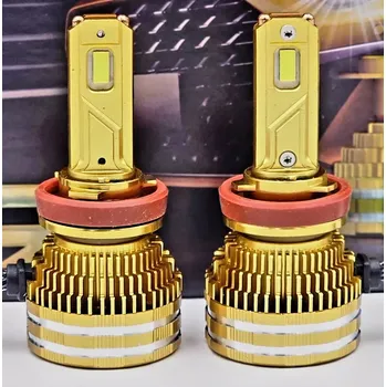 Povinná bezpečnostní výbava LED autožárovky H11 A9 COB canbus 40000lm 2x200W 6000K, sada 2ks (Sada LED autožárovek H11 do hlavních světlometů 2x200W)
