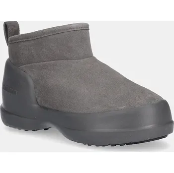 Dámská zimní obuv Semišové sněhule Moon Boot MB MEZZALUNA LOW BOOT SUEDE, 39, šedá, 90X