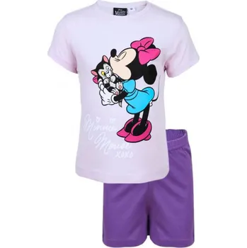 Dívčí oblečení Erve Krátké pyžamo minnie Barva: Fialová, Velikost: 110-116