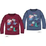 Kiddee Chlapecké tričko Peppa Pig - modrá/vínová Barva: vínová, Velikost: 104