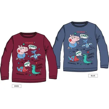 Chlapecké tričko Kiddee Chlapecké tričko peppa pig Barva: vínová, Velikost: 104