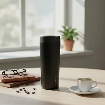 Sada nádobí Cestovní hrnek Corkcicle Commuter Cup - Matná černá