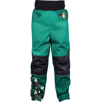 Dívčí kalhoty Wamu Softshellové kalhoty medvědi Velikost: 92-98