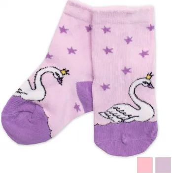 Pánské ponožky BN Ponožky labuť Barva: lila, Velikost: 23-26