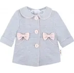 Baby Nellys Bavlněný kabátek s mašlí – pro nejmenší Velikost: 98
