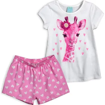 Dívčí pyžamo Dívčí pyžamo KYLY ŽIRAFA růžový potisk Velikost: 116
