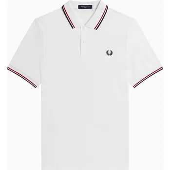 Pánské tričko Tričko Fred Perry White 5783898 3XL