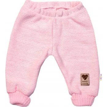 Dětská móda Baby Nellys Dívčí pletené kalhoty Barva: Růžová, Velikost: 80-86