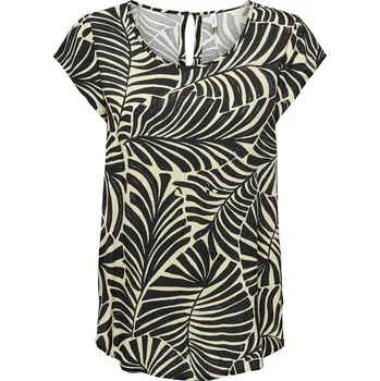 Dámské tričko ONLY Beige/ Schwarz 4219544 36