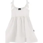 Jožánek Dívčí šaty s kapsami - Lososová/Smetanová/Tm. modrá Barva: smetanová, Velikost: 92