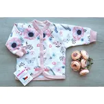 Amálka Kojenecký kabátek s ptáčky - květinový potisk Velikost: 56