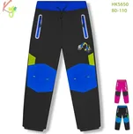 Kugo Dětské softshellové kalhoty s výztuhou - 80-110 Barva: Modrá, Velikost: 92