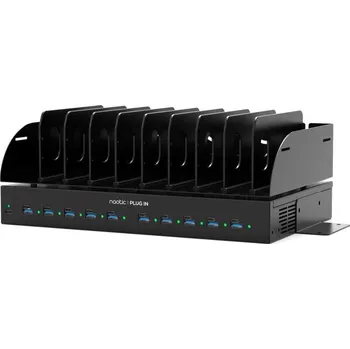 Port Naotic Charging Table 10 type A + C PD 30W, nabíjecí stanice pro 10 Tabletů/smartphonů