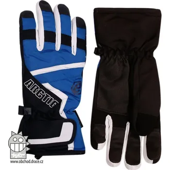 Rukavice Dráče Šusťákové prstové rukavice modrá/černá Velikost: XS