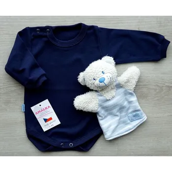 Amálka Chlapecké body Barva: tmavě modrá, Velikost: 80