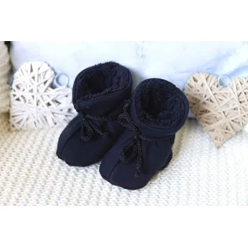 Capáčky Amálka Zateplené bačkůrky černé Velikost: 56-68