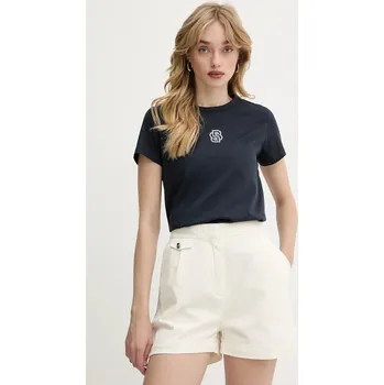 Pánské tričko Bavlněné tričko BOSS 50537598 námořnická modř 59X, vel. XS