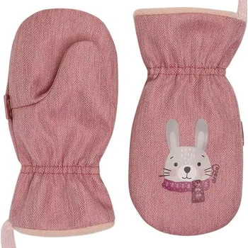 Rukavice Dráče Softshellové rukavice králíček růžová Velikost: 0