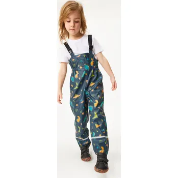 Chlapecké kalhoty Unuo Dětské nepromokavé zateplené kalhoty - Dinosauři Velikost: 80-86