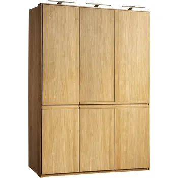 Šatní skříň Massivo.cz Šatní skříň Atena-světlá 3d bez zrcadla, dub