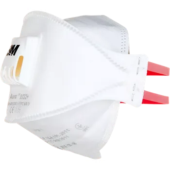 Plynová maska 3M MAS 9332 FFP3 Polomaska ​​s filtrem aury 10 ks