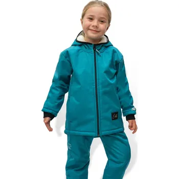 Esito Dětská softshellová bunda s beránkem - Petrol Velikost: 86