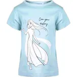 Erve Dívčí tričko Frozen s Elsou - Bílá/Modrá Barva: Modrá, Velikost: 128