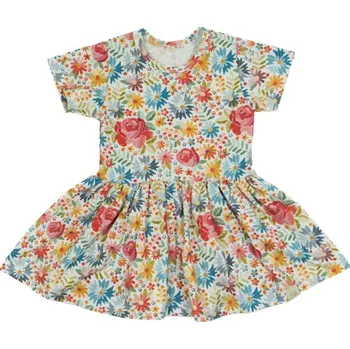 Dívčí šaty Esito Dívčí šaty s květinovým vzorem - do školky Velikost: 116