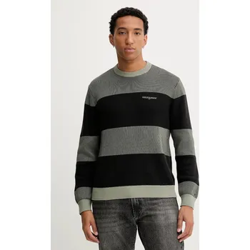 Pánský svetr Bavlněný svetr Tommy Jeans DM0DM22110 zelená 91X, vel. XXL