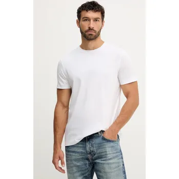 Bavlněné tričko BOSS x David Beckham 50549230 bílá 00X, vel. S