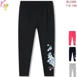 Kugo Dívčí legíny květinový vzor - Více barev Barva: šedá, Velikost: 116