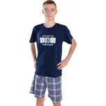 Betty mode Dětské letní pyžamo Skate - Modrá/Petrolej Barva: Modrá, Velikost: 146