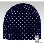 Dráče Dětská bavlněná čepice s hvězdami - Modrá Velikost: 46-48