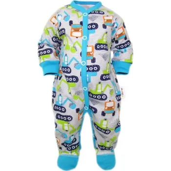 Kojenecký overall Baby Nellys Pyžamko bagr Velikost: 50