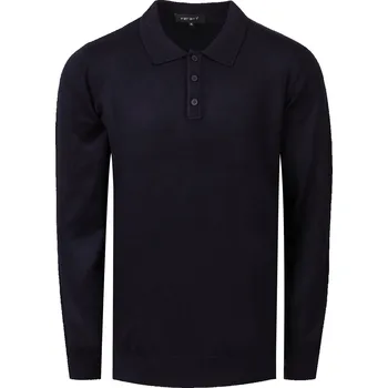 Pánské tričko FERATT Polokošile ADRIAN tmavě modrá Velikost: S