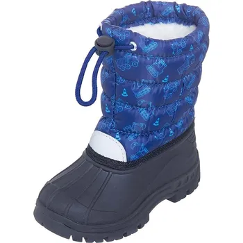 Dívčí kozačky Boty Playshoes Schwarz/ Blau 4478564 22