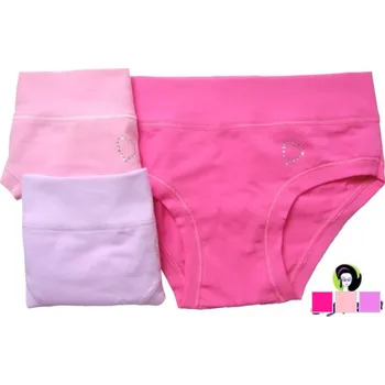 Emy Bimba Dívčí kalhotky srdíčko - Pastelové tóny Barva: tmavě růžová, Velikost: 92