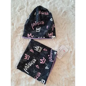Čepice Ig Set čepice a nákrčníku – Princess pro holčičky Velikost: M