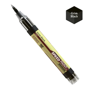 Modelářská barva The Army painter Speedpaint Marker - Grim Black