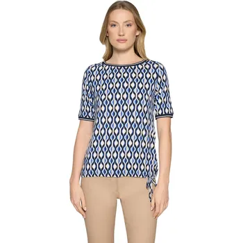 Dámské tričko Betty Barclay dámské triko modrobéžové 2742/1752 8811 Modrá 42