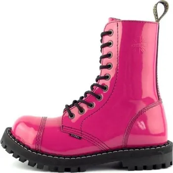 Těžké boty Steel boty 10 dírek 105/106/O/ Pink Lak, velikost 36