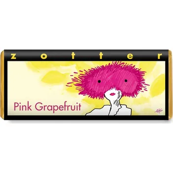 Čokoláda Zotter Bio plněná mléčná čokoláda Růžový grapefruit, 70 g