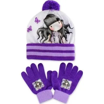Čepice Kiddee Zimní set Gorjuss Barva: Fialová, Velikost: uni