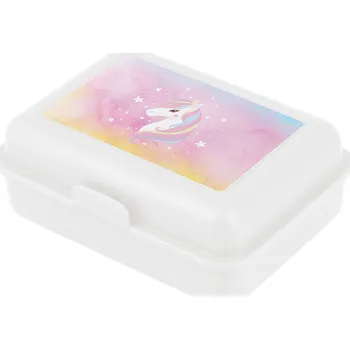 Baagl Svačinový box unicorn Barva: Bílá